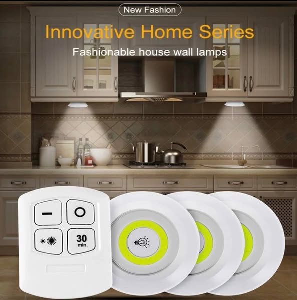 Éclairez Partout, Même en Cas de Coupure – Pack de 3 Lampes LED sans fil Sécurisés et Économiques
