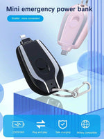 Charger l&#39;image dans la galerie, Mini Power Bank Porte-Clé 1500mAh – Chargeur de Secours Ultra Compact et Pratique
