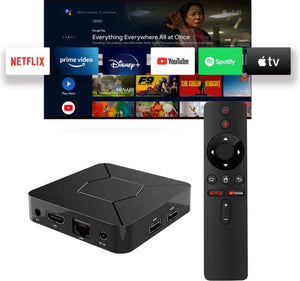 Android Box TV 4K – Wi-Fi Rapide & Android 12 + Abonnement GRATUIT
