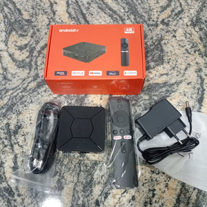 Android Box TV 4K – Wi-Fi Rapide & Android 12 + Abonnement GRATUIT