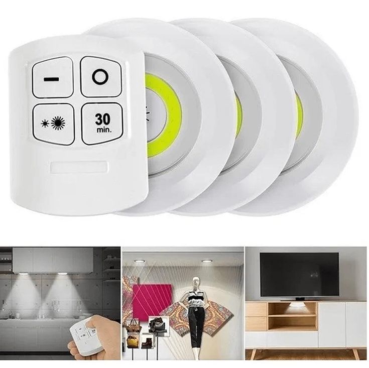 Éclairez Partout, Même en Cas de Coupure – Pack de 3 Lampes LED sans fil Sécurisés et Économiques