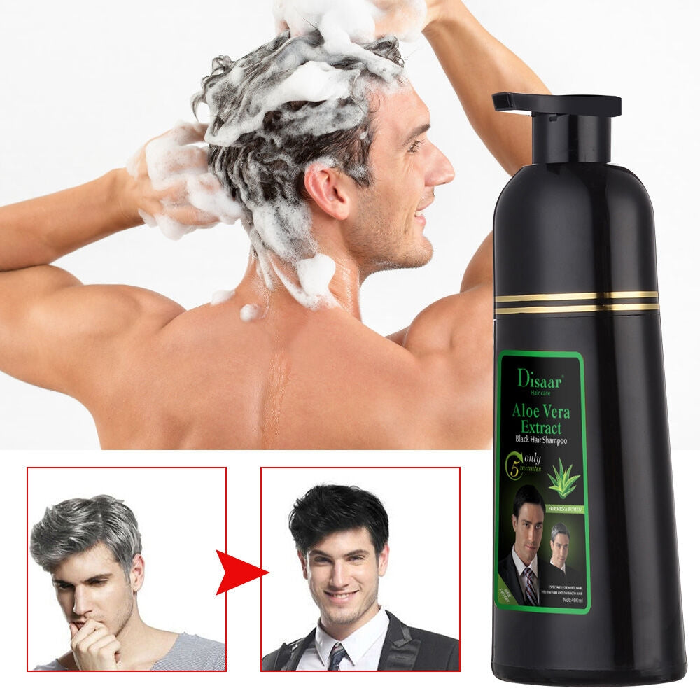 Shampoing pour des cheveux noirs, brillants et naturels