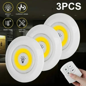 Éclairez Partout, Même en Cas de Coupure – Pack de 3 Lampes LED sans fil Sécurisés et Économiques